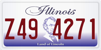 IL license plate Z494271