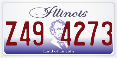 IL license plate Z494273