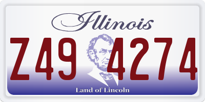 IL license plate Z494274