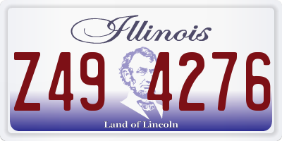 IL license plate Z494276