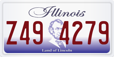IL license plate Z494279