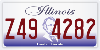 IL license plate Z494282