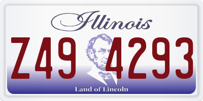 IL license plate Z494293