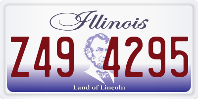 IL license plate Z494295