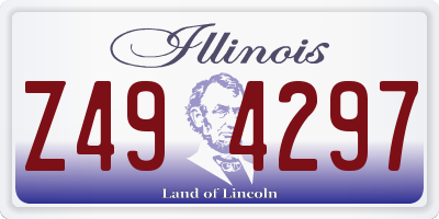 IL license plate Z494297