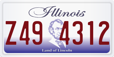 IL license plate Z494312