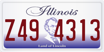 IL license plate Z494313