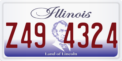 IL license plate Z494324