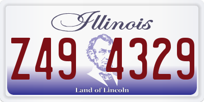 IL license plate Z494329