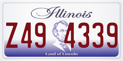 IL license plate Z494339
