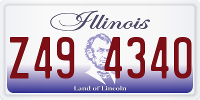 IL license plate Z494340