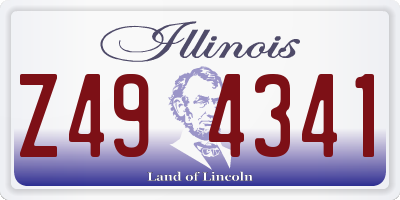 IL license plate Z494341