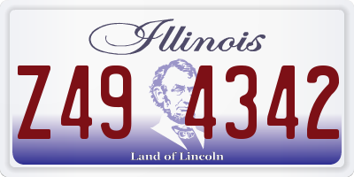 IL license plate Z494342