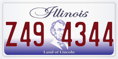 IL license plate Z494344