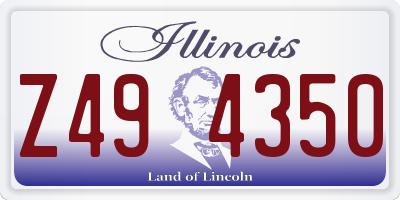 IL license plate Z494350