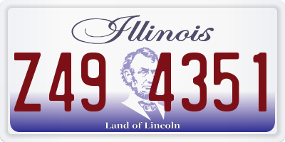 IL license plate Z494351