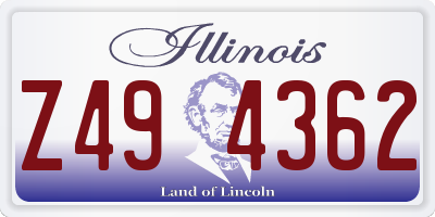 IL license plate Z494362