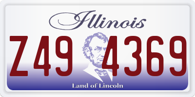 IL license plate Z494369