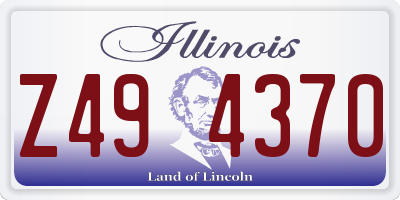 IL license plate Z494370