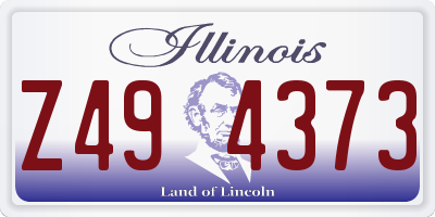 IL license plate Z494373
