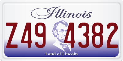 IL license plate Z494382
