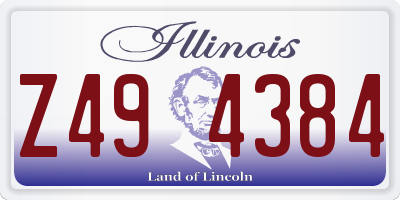 IL license plate Z494384