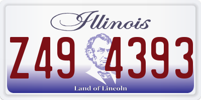 IL license plate Z494393