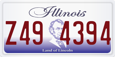 IL license plate Z494394