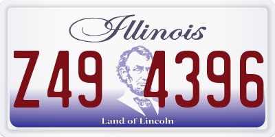 IL license plate Z494396