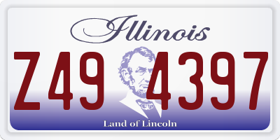 IL license plate Z494397