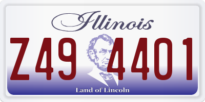 IL license plate Z494401