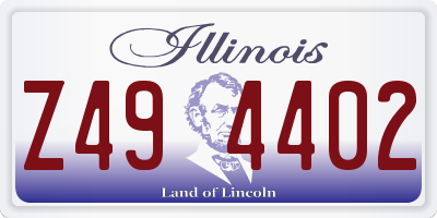 IL license plate Z494402