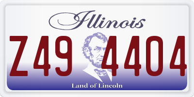 IL license plate Z494404