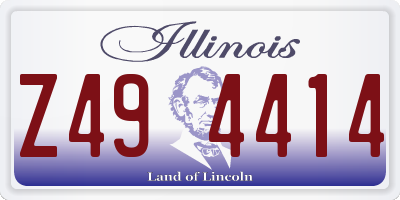 IL license plate Z494414