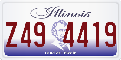 IL license plate Z494419