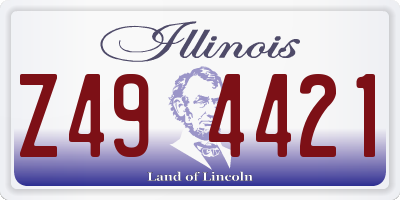 IL license plate Z494421