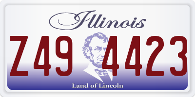IL license plate Z494423