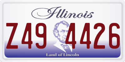 IL license plate Z494426