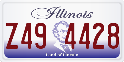 IL license plate Z494428