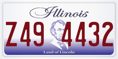 IL license plate Z494432
