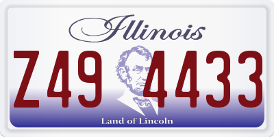 IL license plate Z494433
