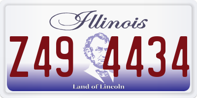 IL license plate Z494434