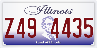 IL license plate Z494435