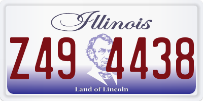 IL license plate Z494438
