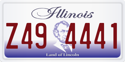 IL license plate Z494441