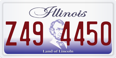 IL license plate Z494450