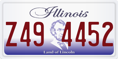 IL license plate Z494452