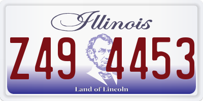 IL license plate Z494453