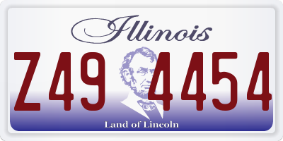 IL license plate Z494454