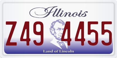 IL license plate Z494455
